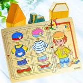 Wooden Dressup Puzzle Set Boy - EKT3304